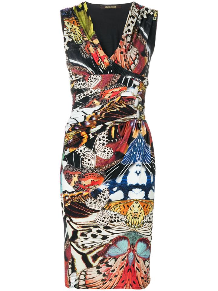 Roberto Cavalli Patterned Sleeveless Dress - Multicolour