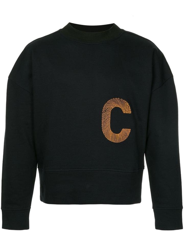Cerruti 1881 Letter Print Sweater - Black