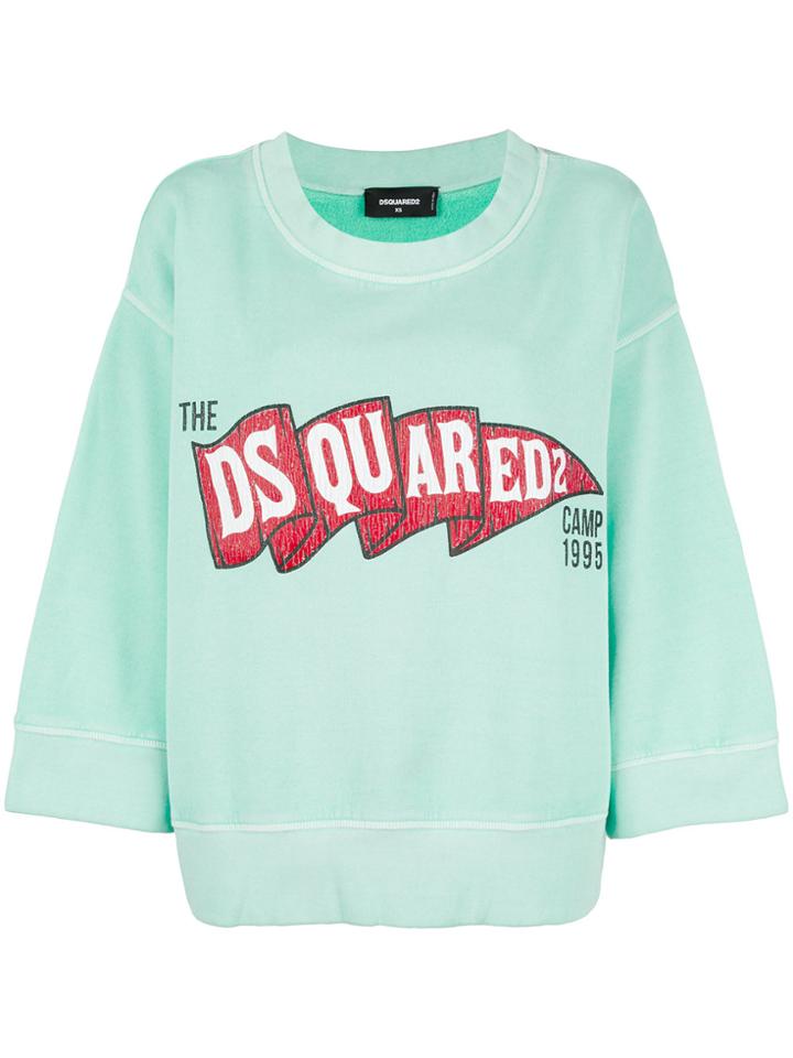 Dsquared2 Logo Patch Sweatshirt - Green