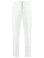 Egrey Cropped Trousers, Women's, Size: 40, White, Polyester/spandex/elastane/viscose