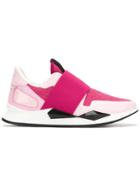 Givenchy Elastic Strap Sneakers - Pink & Purple