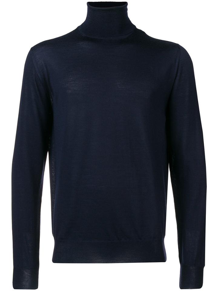 Eleventy Turtleneck Sweater - Blue