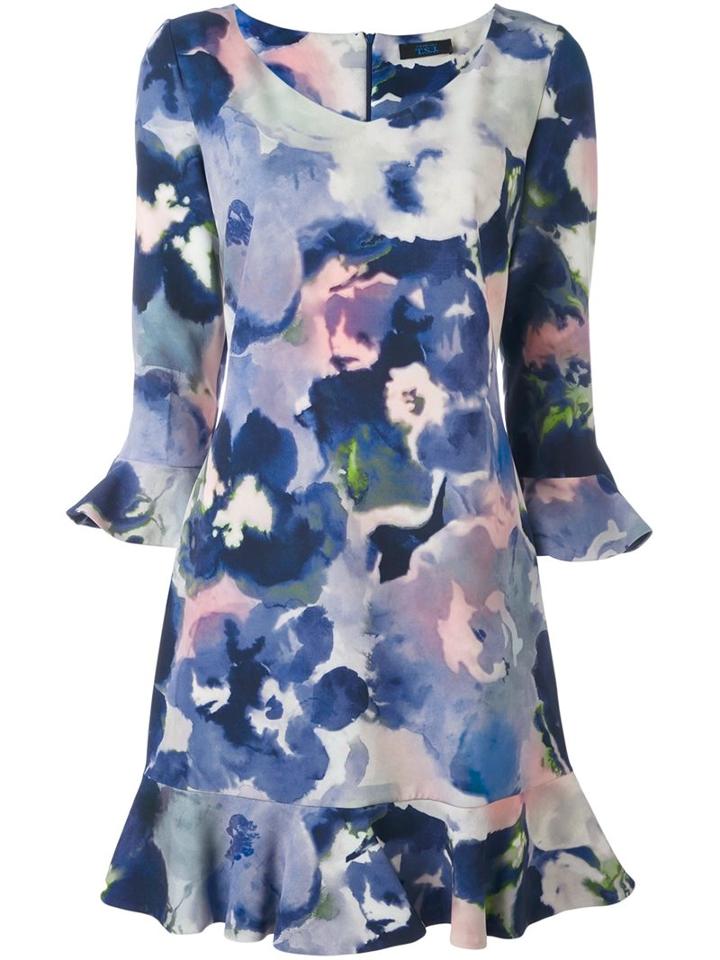 Twin-set Floral Print Dress, Women's, Size: Medium, Polyester/spandex/elastane/acetate/viscose