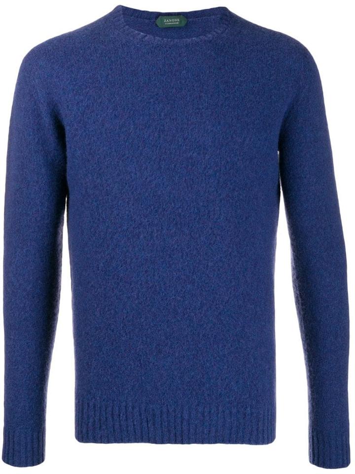 Zanone Crewneck Jumper - Blue