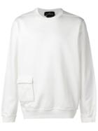 Stone Island Shadow Project Pocket Detail Sweatshirt - White