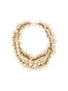 Chanel Vintage Layered Pearl Necklace - Metallic