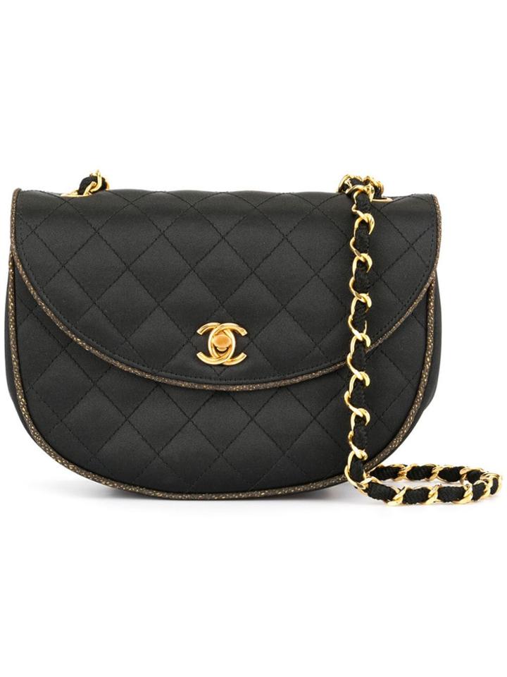 Chanel Pre-owned Cc Single Chain Shoulder Bag - Black