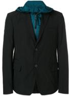 Prada Hooded Layered Jacket - Black