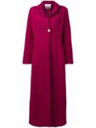 Daniela Pancheri Long Single-breasted Coat - Pink
