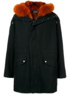 Yves Salomon Homme Fur Hooded Coat - Black