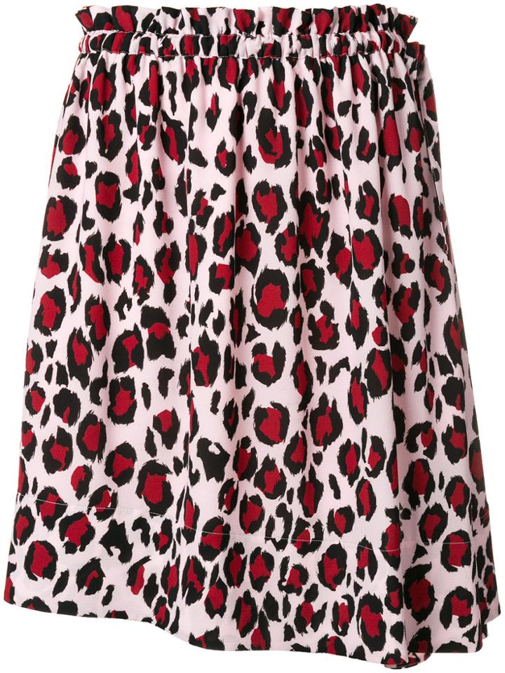 Kenzo Printed Asymmetric Skirt - Pink & Purple