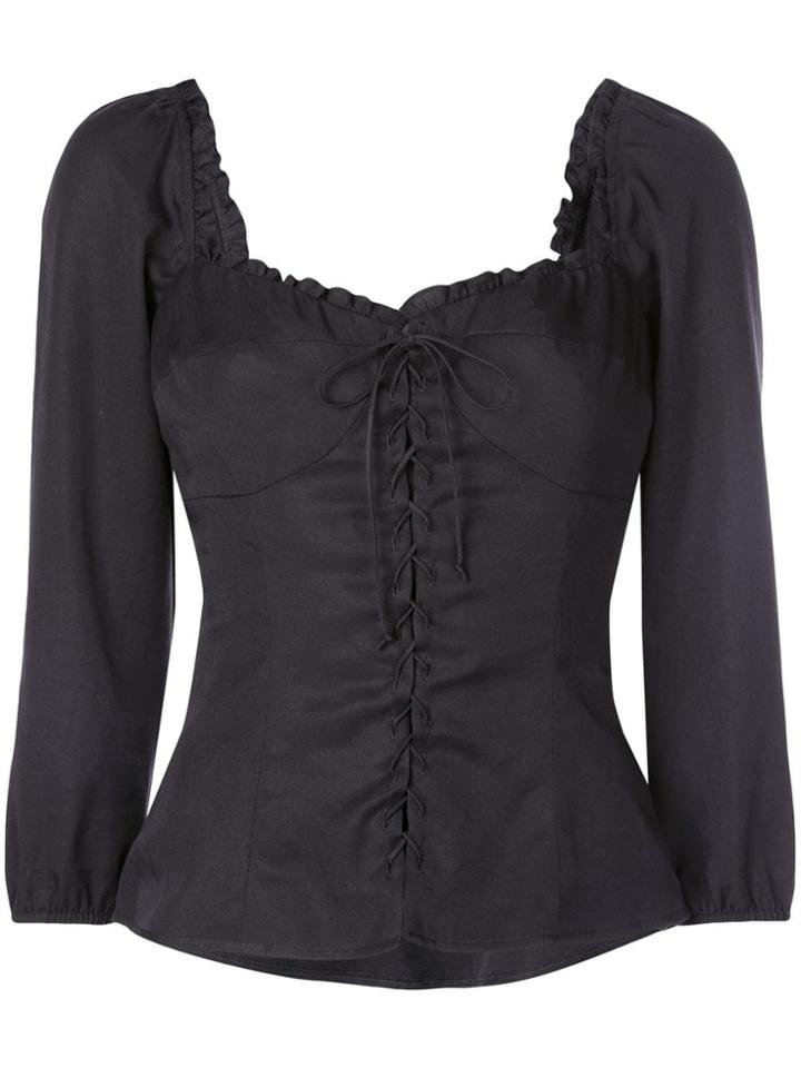 Reformation Prose Top - Black