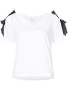 Red Valentino Bow T-shirt - White