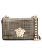 Versace Medusa Crossbody Bag, Women's, Black, Calf Leather