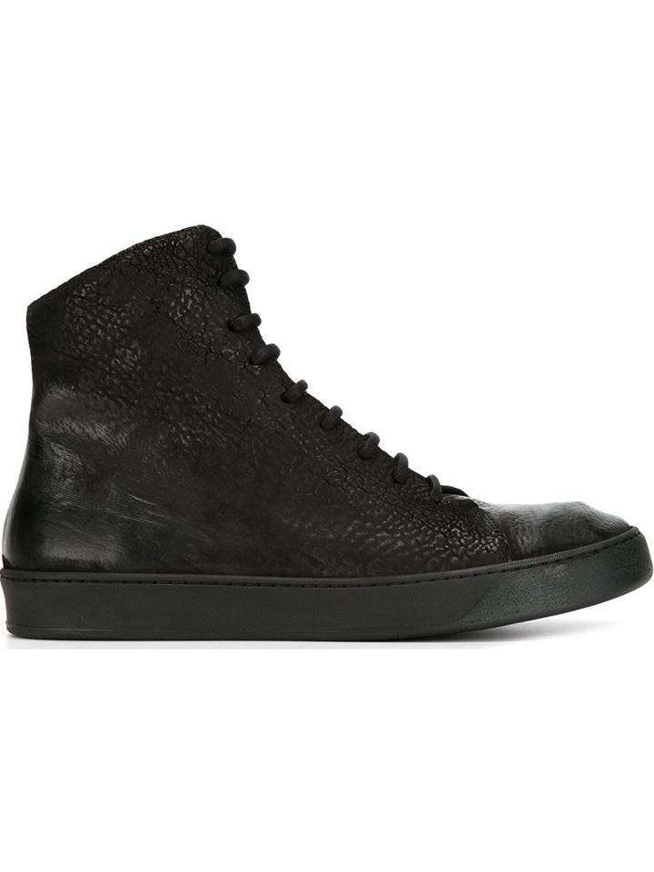 The Last Conspiracy Thrand Sneakers, Men's, Size: 40, Black, Rubber/horse Leather/leather