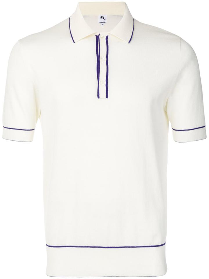 Doppiaa Contrast Trim Polo Shirt - White