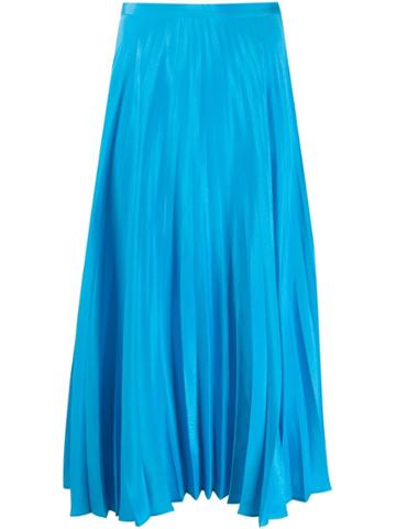 Chinti & Parker Pleated Skirt - Blue