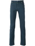 Jacob Cohen Plain Chinos, Men's, Size: 32, Blue, Cotton/spandex/elastane/lyocell