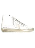Golden Goose Deluxe Brand Francy Hi-top Sneakers, Men's, Size: 41, White, Leather/rubber