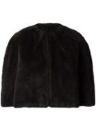 Yohji Yamamoto Vintage Faux Fur Knit Bolero, Women's, Size: Medium, Brown
