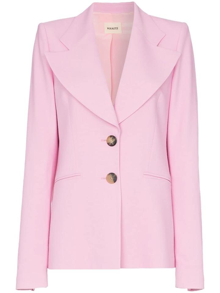 Khaite Alexis Single-breasted Blazer - Pink
