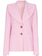 Khaite Alexis Single-breasted Blazer - Pink
