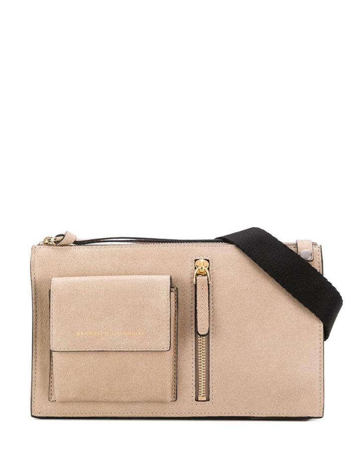 Brunello Cucinelli Logo Embossed Belt Bag - Neutrals