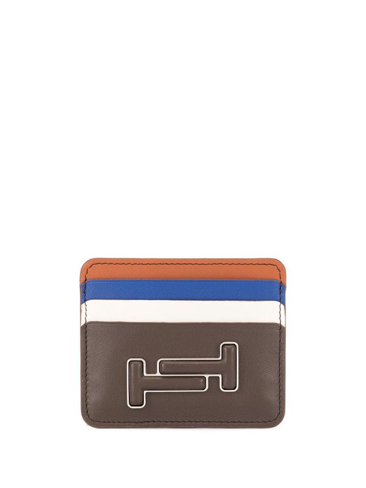 Tod's Double T Cardholder - Brown