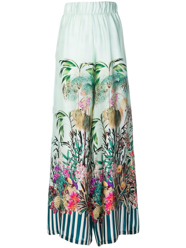 Black Coral Palace Jungle Trousers - Green