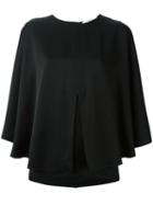 Givenchy Layered Blouse, Women's, Size: 38, Black, Acetate/viscose