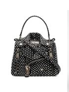 Moschino Mosh Studd Lth Jacket Shldr Bg - Black
