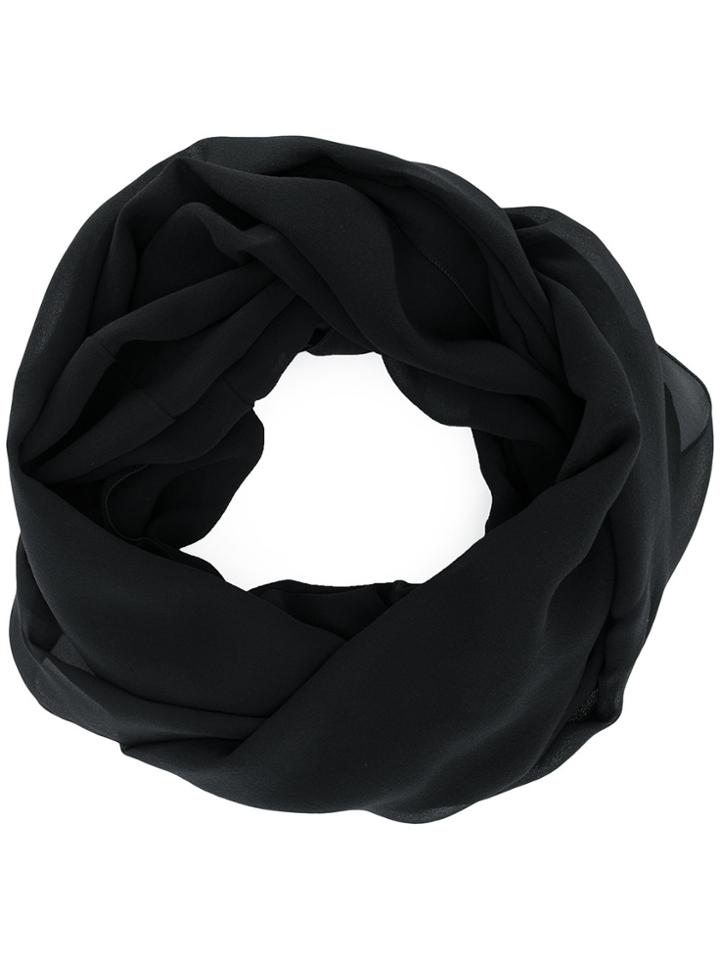 D.exterior Pull-on Wrap Scarf - Black