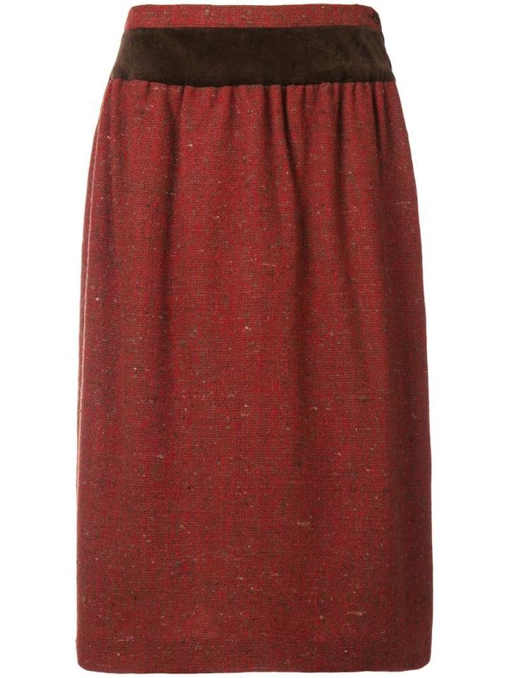 Valentino Pre-owned 1980's Gathered Straight Skirt