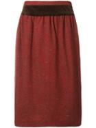 Valentino Pre-owned 1980's Gathered Straight Skirt