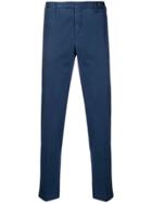 Pt01 Plain Straight-leg Trousers - Blue