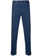 Pt01 Plain Straight-leg Trousers - Blue