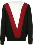 Ports V V Intarsia Jumper - Black