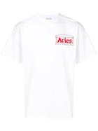 Aries Logo Crewneck T-shirt - White