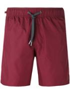 Z Zegna - Drawstring Swimming Shorts - Men - Polyamide/polyester/spandex/elastane - S, Red, Polyamide/polyester/spandex/elastane
