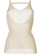 Msgm Rib Knit Tank Top