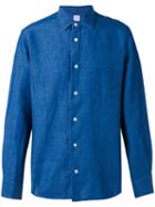 Danolis - Denim Shirt - Men - Cotton/linen/flax - 17 1/2, Blue, Cotton/linen/flax