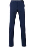 Pt01 - Slim Fit Chino Trousers - Men - Cotton/spandex/elastane - 48, Blue, Cotton/spandex/elastane