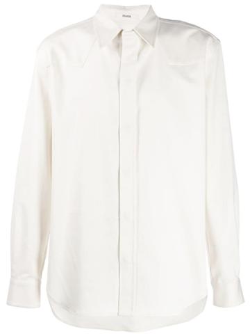 Zilver Concealed Fastening Shirt - White