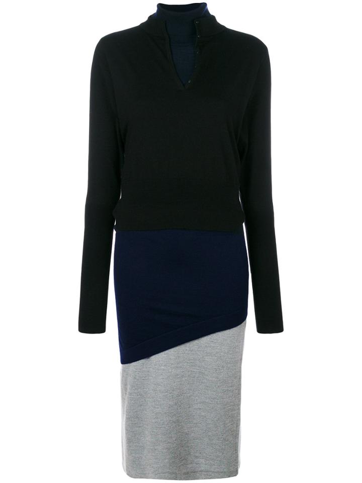 Jw Anderson Triple Layer Dress - Black
