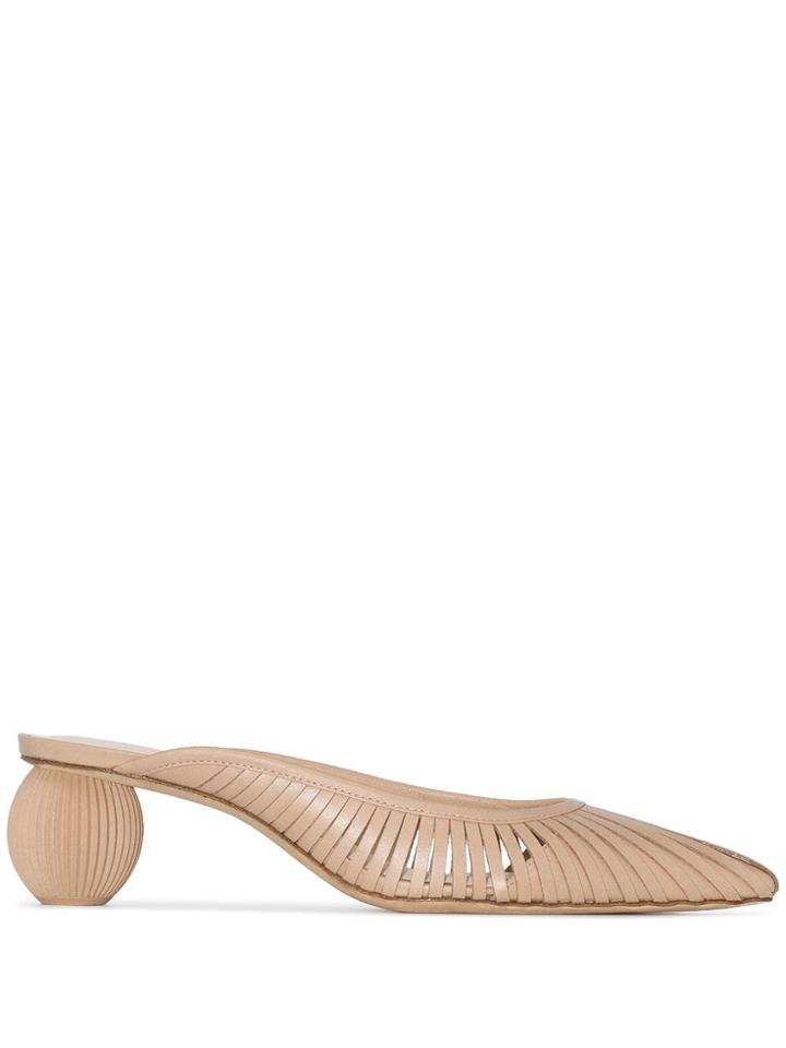 Cult Gaia Alia 50 Mules - Neutrals
