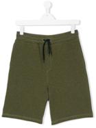 Kenzo Kids Teen Relaxed Jersey Shorts - Green