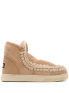 Mou Lined Interior Ankle Boots - Neutrals