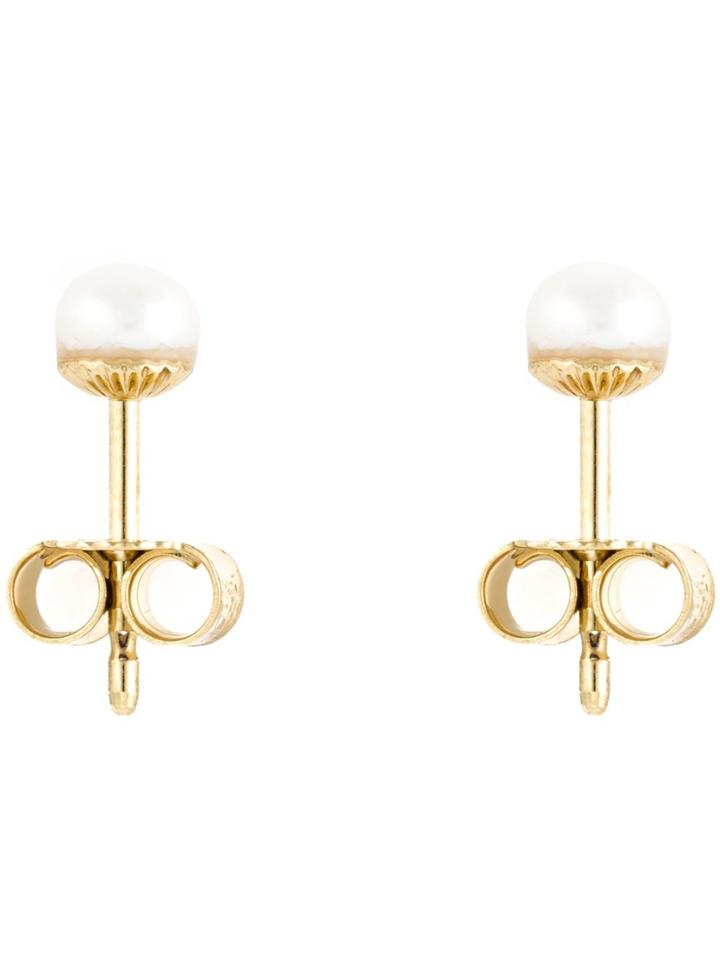 Wouters & Hendrix Pearl Stud Earrings - Metallic