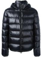 Herno Hooded Padded Jacket, Men's, Size: 50, Black, Polyamide/spandex/elastane/feather Down