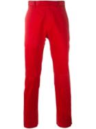 Dior Homme Classic Chinos, Men's, Size: 52, Red, Cotton/spandex/elastane